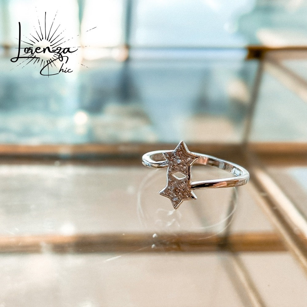 Anillos discount con estrellas